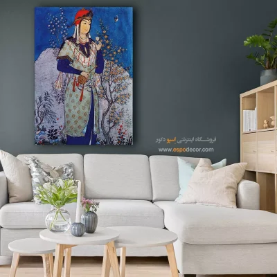 تابلو نگارگری ایرانی - ساقی – تابلو نقاشی های حسین بهزاد - اسپو دکور