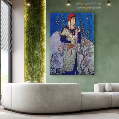 تابلو نگارگری ایرانی - ساقی – تابلو نقاشی های حسین بهزاد - اسپو دکور