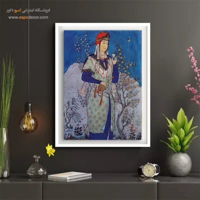 تابلو نگارگری ایرانی - ساقی – تابلو نقاشی های حسین بهزاد - اسپو دکور