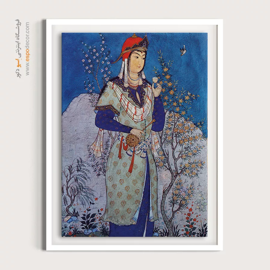 تابلو نگارگری ایرانی - ساقی – تابلو نقاشی های حسین بهزاد - اسپو دکور