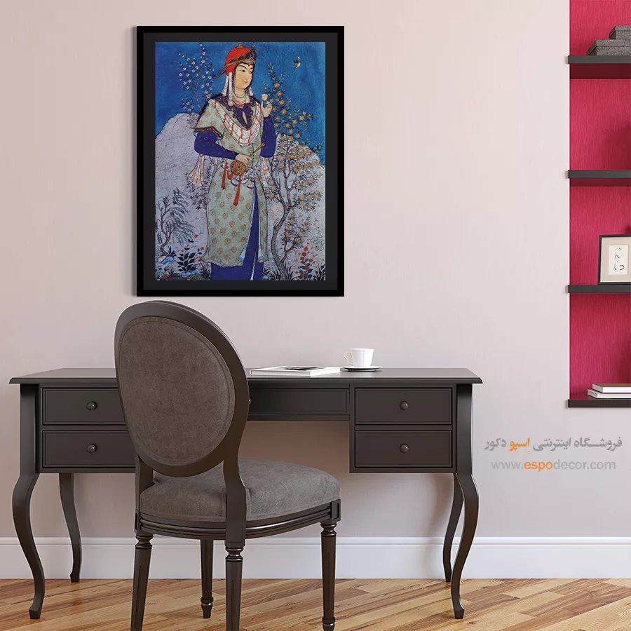 تابلو نگارگری ایرانی - ساقی – تابلو نقاشی های حسین بهزاد - اسپو دکور