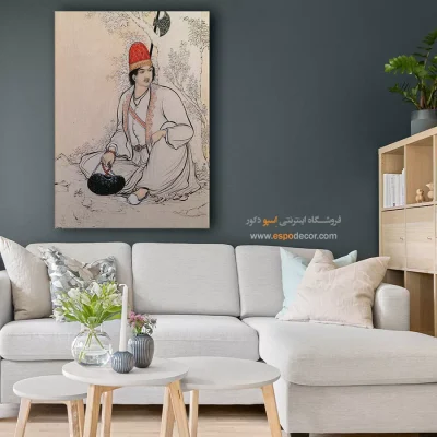 تابلو نگارگری - شاه نورعلی – تابلو نقاشی های حسین بهزاد - اسپو دکور