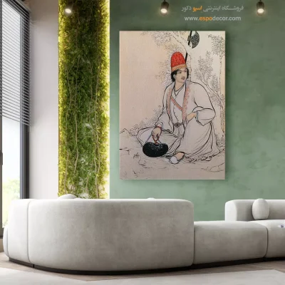 تابلو نگارگری - شاه نورعلی – تابلو نقاشی های حسین بهزاد - اسپو دکور
