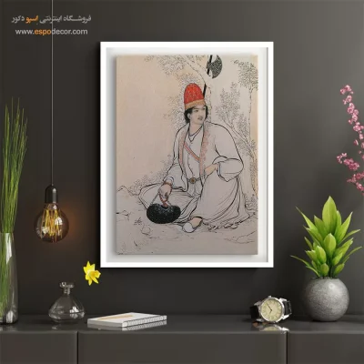 تابلو نگارگری - شاه نورعلی – تابلو نقاشی های حسین بهزاد - اسپو دکور