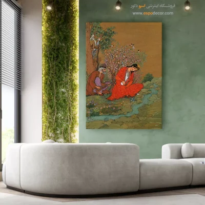 خرید نقاشی مینیاتور - نسیم بهار – تابلو نقاشی های حسین بهزاد - اسپو دکور