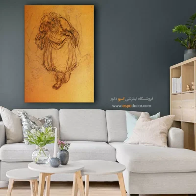 هنر مینیاتور ایرانی - پیرمرد – تابلو نقاشی های حسین بهزاد - اسپو دکور