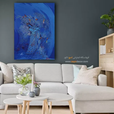 خرید اینترنتی تابلو مینیاتور - جذابیت و عشوه گری – تابلو نقاشی های حسین بهزاد - اسپو دکور