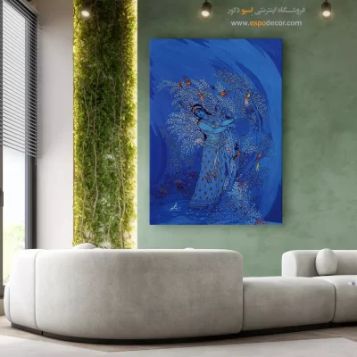 خرید اینترنتی تابلو مینیاتور - جذابیت و عشوه گری – تابلو نقاشی های حسین بهزاد - اسپو دکور