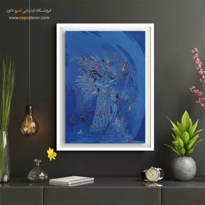 خرید اینترنتی تابلو مینیاتور - جذابیت و عشوه گری – تابلو نقاشی های حسین بهزاد - اسپو دکور