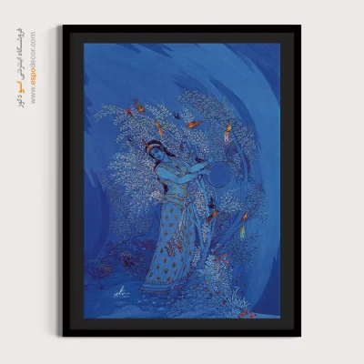 خرید اینترنتی تابلو مینیاتور - جذابیت و عشوه گری – تابلو نقاشی های حسین بهزاد - اسپو دکور