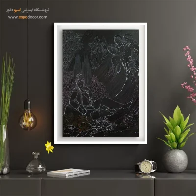 تابلو مینیاتوری ایرانی - جوانی حافظ – تابلو نقاشی های حسین بهزاد - اسپو دکور