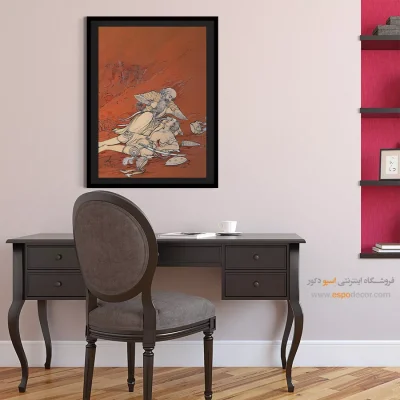 تابلو نفیس ایرانی - رستم و سهراب – تابلو نقاشی های حسین بهزاد - اسپو دکور