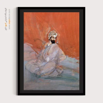 تابلو با طرح شاهنامه - رودکی – تابلو نقاشی های حسین بهزاد - اسپو دکور