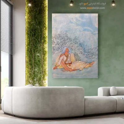 نگارگری شاهنامهای - رویای خیام – تابلو نقاشی های حسین بهزاد - اسپو دکور