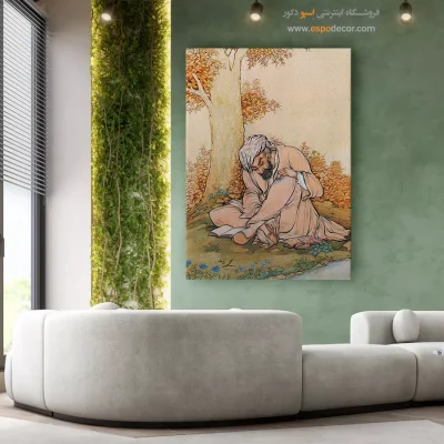 نقاشی شرقی کلاسیک - شیخ عطار – تابلو نقاشی های حسین بهزاد - اسپو دکور