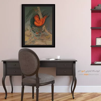 تابلو اتاق کار هنری - بشنو از نی چون حکایت میکند – تابلو نقاشی های حسین بهزاد - اسپو دکور