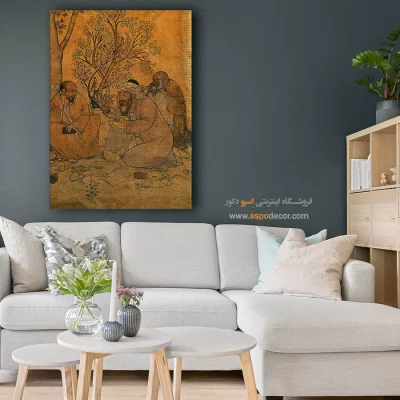 تابلو هنری مینیاتوری برای دکور - عمر خیام – تابلو نقاشی های حسین بهزاد - اسپو دکور