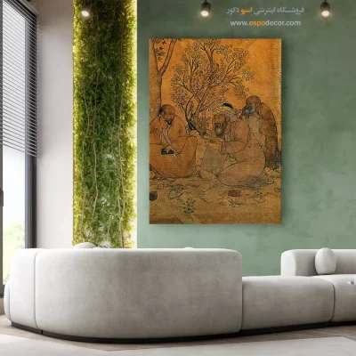 تابلو هنری مینیاتوری برای دکور - عمر خیام – تابلو نقاشی های حسین بهزاد - اسپو دکور