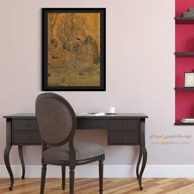 تابلو هنری مینیاتوری برای دکور - عمر خیام – تابلو نقاشی های حسین بهزاد - اسپو دکور