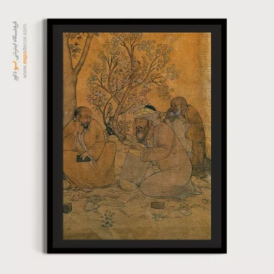 تابلو هنری مینیاتوری برای دکور - عمر خیام – تابلو نقاشی های حسین بهزاد - اسپو دکور
