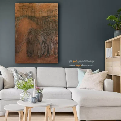 دکوراسیون با تابلو سنتی - فتح بابل – تابلو نقاشی های حسین بهزاد - اسپو دکور