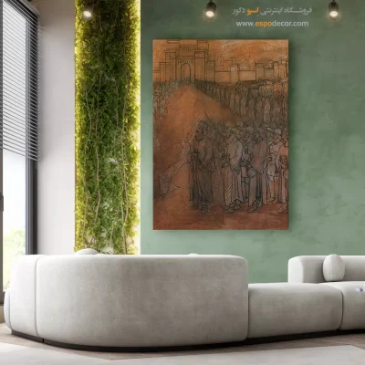 دکوراسیون با تابلو سنتی - فتح بابل – تابلو نقاشی های حسین بهزاد - اسپو دکور