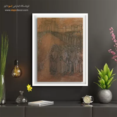 دکوراسیون با تابلو سنتی - فتح بابل – تابلو نقاشی های حسین بهزاد - اسپو دکور