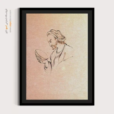 فروش آنلاین تابلو مینیاتور - جامی در دست – تابلو نقاشی های حسین بهزاد - اسپو دکور