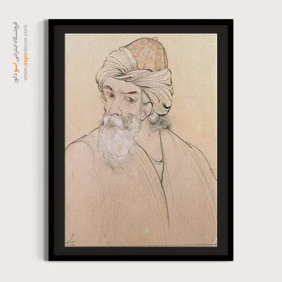 تابلو نقاشی فرهنگی ایران - مولانا – تابلو نقاشی های حسین بهزاد - اسپو دکور