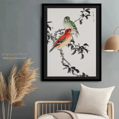 تابلو منوگرافی پرندگان - اسپو دکور
