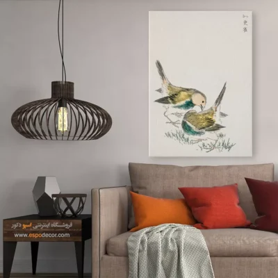تابلو منوگرافی پرندگان - اسپو دکور
