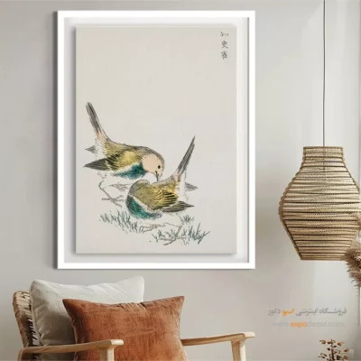 تابلو منوگرافی پرندگان - اسپو دکور