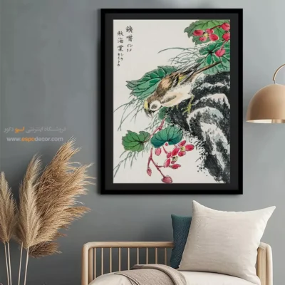 تابلو منوگرافی پرندگان - اسپو دکور