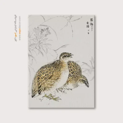 تابلو منوگرافی پرندگان - اسپو دکور