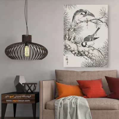 تابلو منوگرافی پرندگان - اسپو دکور