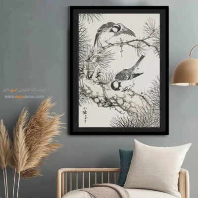 تابلو منوگرافی پرندگان - اسپو دکور