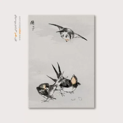 تابلو منوگرافی پرندگان - اسپو دکور