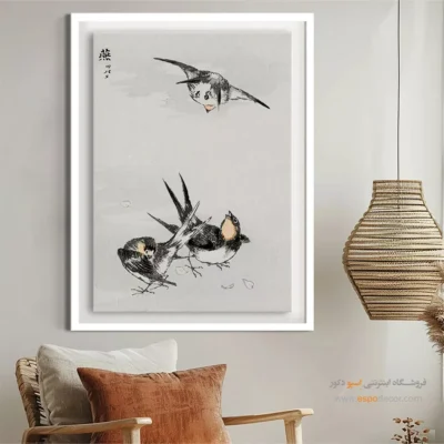 تابلو منوگرافی پرندگان - اسپو دکور
