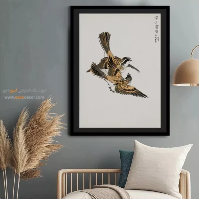 تابلو منوگرافی پرندگان - اسپو دکور