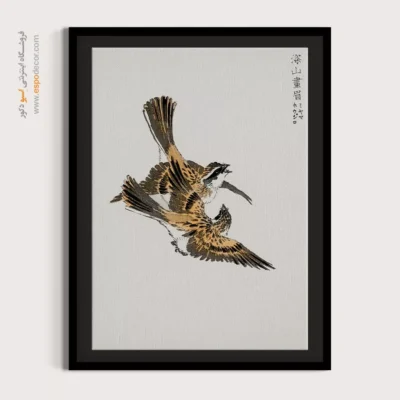 تابلو منوگرافی پرندگان - اسپو دکور