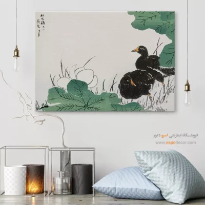 تابلو منوگرافی پرندگان - اسپو دکور