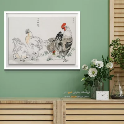 تابلو منوگرافی پرندگان - اسپو دکور