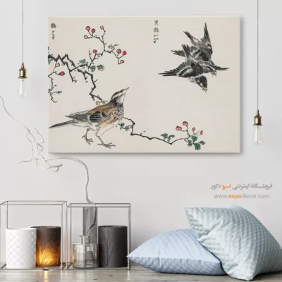تابلو منوگرافی پرندگان - اسپو دکور