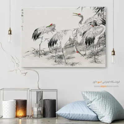 تابلو منوگرافی پرندگان - اسپو دکور