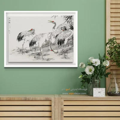 تابلو منوگرافی پرندگان - اسپو دکور