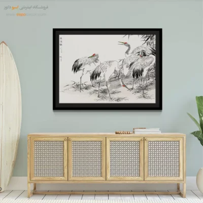 تابلو منوگرافی پرندگان - اسپو دکور