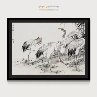 تابلو منوگرافی پرندگان - اسپو دکور