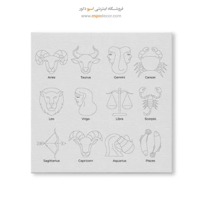 تابلو دیواری طالع‌بینی زودیاک