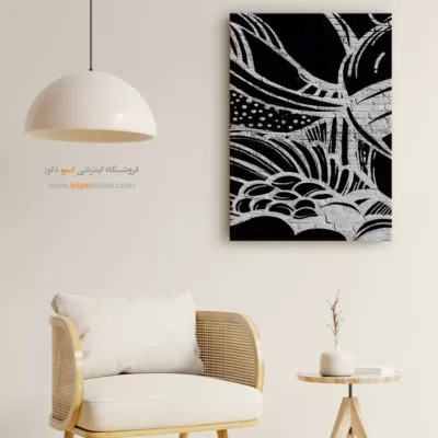 تابلو دکوراتیو با تصاویر زیبا - گرافیتی – تابلو سیاه و سفید - اسپو دکور