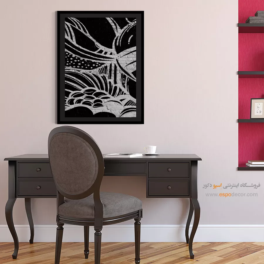تابلو دکوراتیو با تصاویر زیبا - گرافیتی – تابلو سیاه و سفید - اسپو دکور